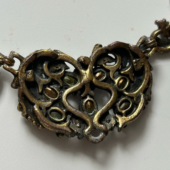 HOLLYCRAFT 1950 brass vintage jewelry set with matching earrings ๐ - Picture 14 of 14